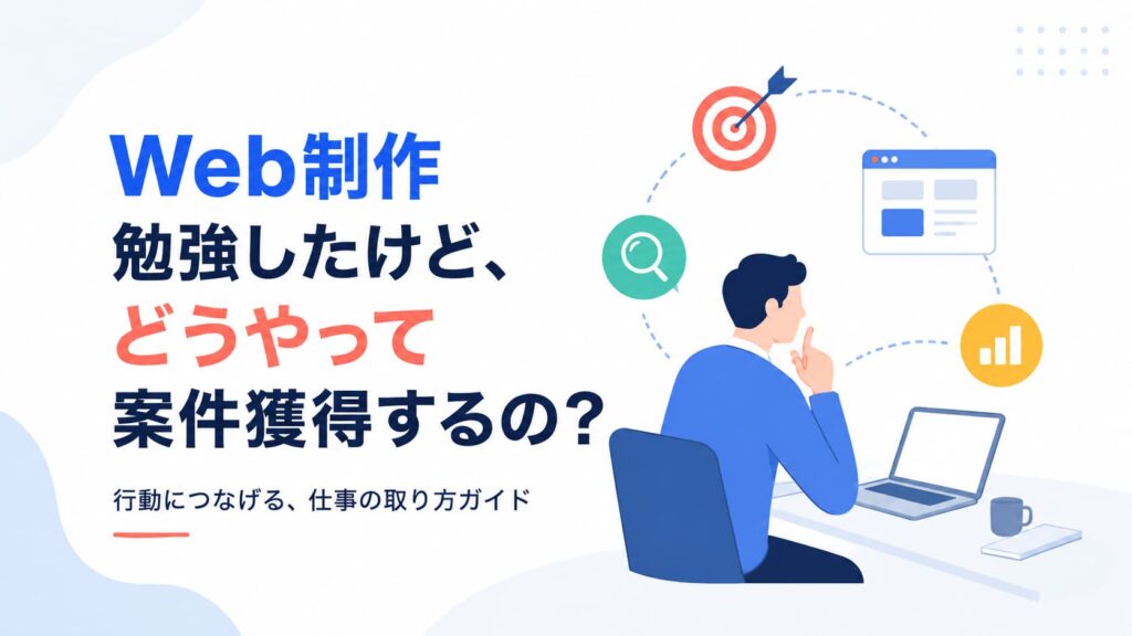 【初案件獲得】Web制作勉強したけど、どうやって案件獲得するの？【具体的な営業方法6選】