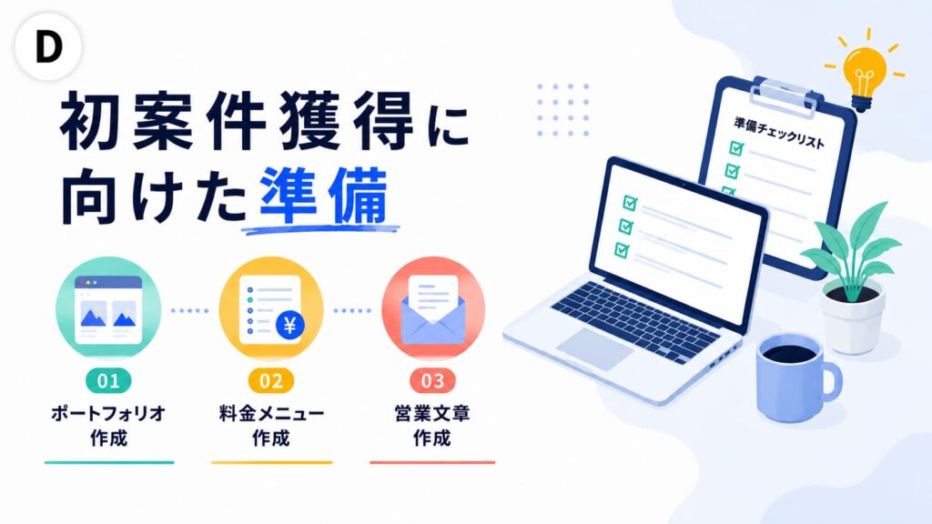 初案件獲得に向けた準備